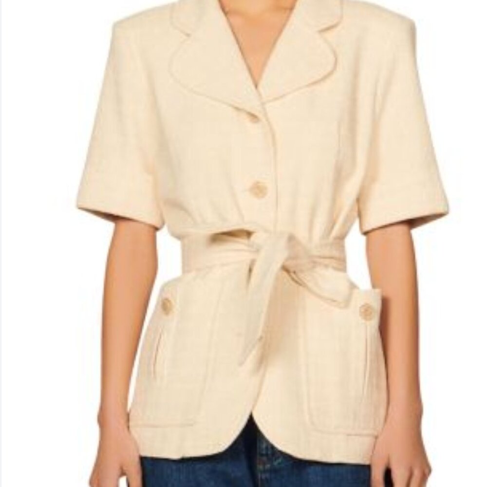 Sandro Paris Truman Belted Jacket – Size 34 (Fits 0/2) – BNWT